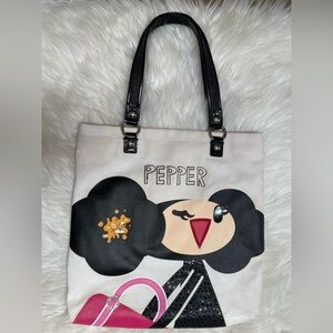 COACH Poppy Chan PEPPER Canvas Tote Bag